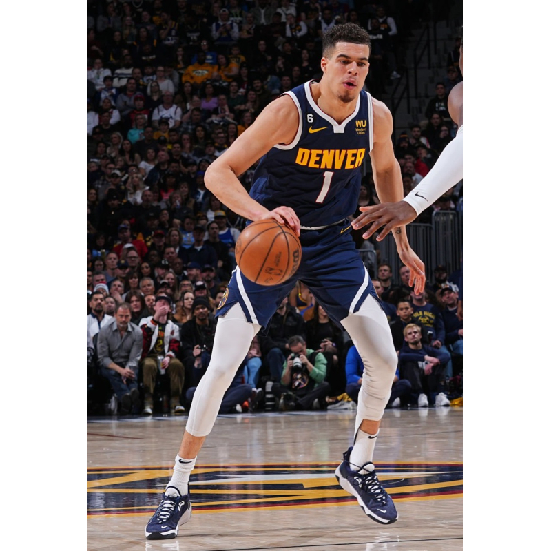 Michael Porter Jr. #1 of the Denver Nuggets dribbles during the