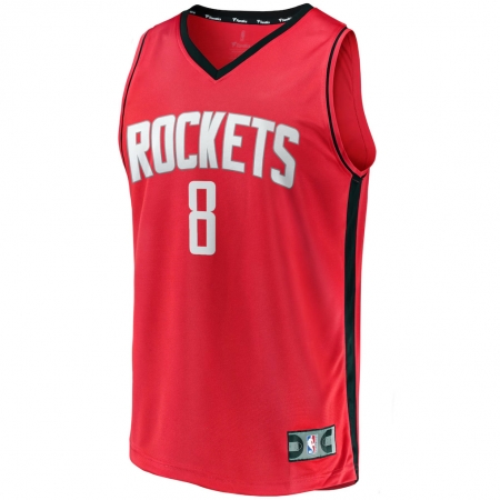 Fanatics Houston Rockets Jae'Sean Tate Red Fast Break Jersey - Icon Edition