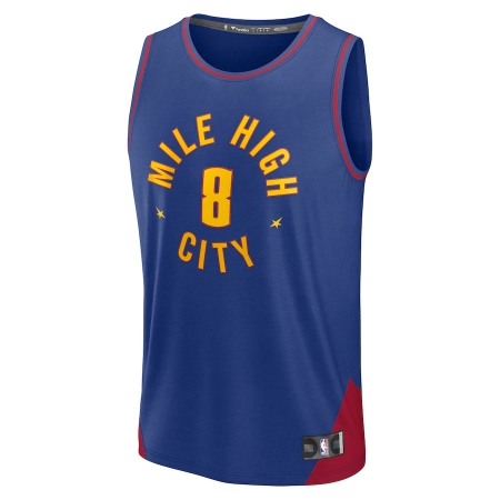 Fanatics Denver Nuggets Peyton Watson Blue Fast Break Player Jersey - Statement Edition