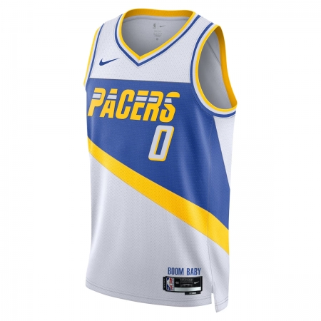 Nike Indiana Pacers Tyrese Haliburton White Jersey - City Edition