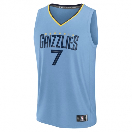 Fanatics Memphis Grizzlies Santi Aldama Light Blue Fast Break Jersey - Statement Edition