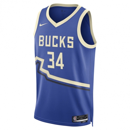 Nike Milwaukee Bucks Giannis Antetokounmpo Royal Jersey - City Edition