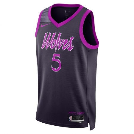 Nike Minnesota Timberwolves Anthony Edwards Purple Jersey - City Edition