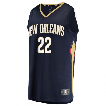 Fanatics New Orleans Pelicans Derik Queen Navy Fast Break Jersey - Icon Edition