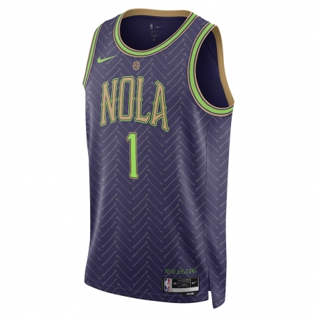 Nike New Orleans Pelicans Zion Williamson Purple Jersey - City Edition