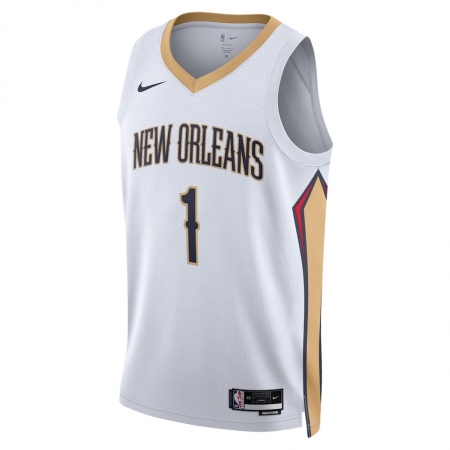 Nike New Orleans Pelicans Zion Williamson White Jersey - Association Edition