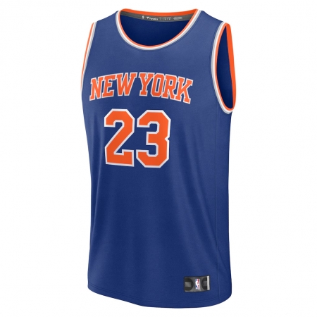 Fanatics New York Knicks Mitchell Robinson Blue Fast Break Jersey - Icon Edition