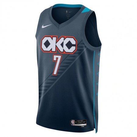 Nike Oklahoma City Thunder Chet Holmgren Navy Jersey - City Edition