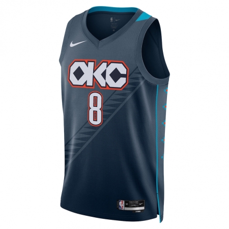 Nike Oklahoma City Thunder Jalen Williams Navy Jersey - City Edition