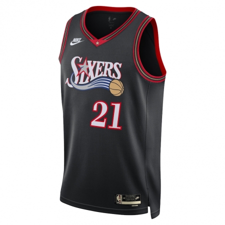 Nike Philadelphia 76ers Joel Embiid Black Jersey - Classic Edition