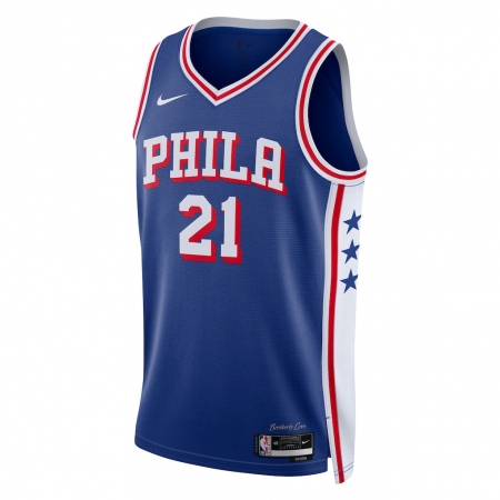 Nike Philadelphia 76ers Joel Embiid Royal Jersey - Icon Edition