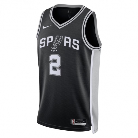 Nike San Antonio Spurs Dylan Harper Black Jersey - Icon Edition