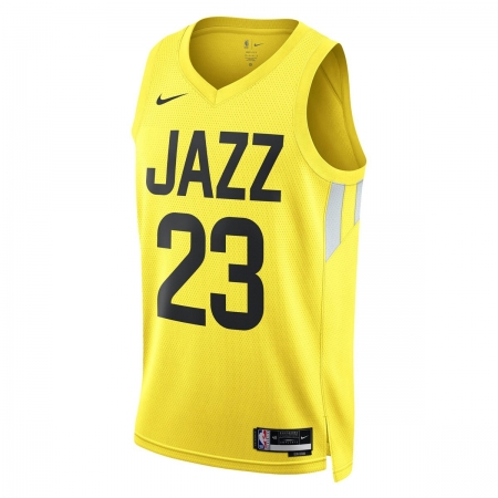Nike Utah Jazz Lauri Markkanen Gold Jersey - Icon Edition