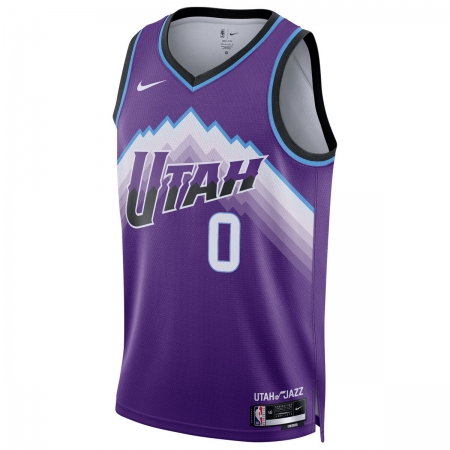 Nike Utah Jazz Taylor Hendricks Purple Jersey - Icon Edition